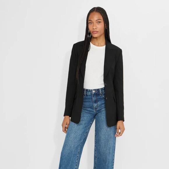 Shoedazzle Tailored City Blazer Caviar Black Sz XL NWT - Picture 2 of 5